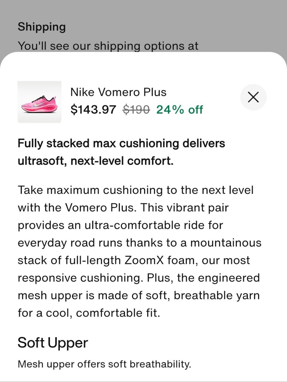 Nike Women’s Pink & Orange ZoomX Running Shoes - Picture 11 of 12